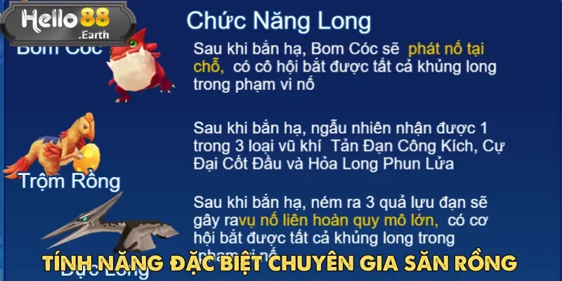 Chuyên Gia Săn Rồng mang lại trải nghiệm thú vị trong mỗi lần ra đạn