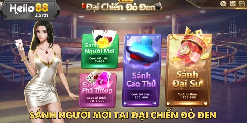 Đại Chiến Đỏ Đen tại Hello88 - Thử thách đỉnh cao 2 Sảnh Người Mới tại Đại Chiến Đỏ Đen là lựa chọn tuyệt vời cho tân binh
