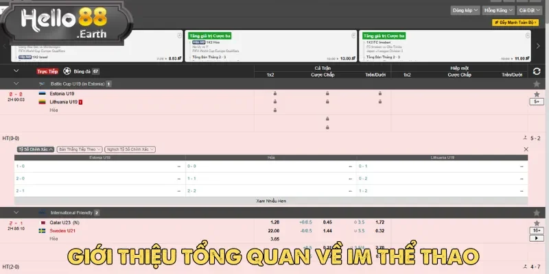 IM Thể Thao – Sảnh Cá Cược Hấp Dẫn Tại Hello88 1 IM thể thao được PAGCOR cấp phép hoạt động kinh doanh hợp pháp